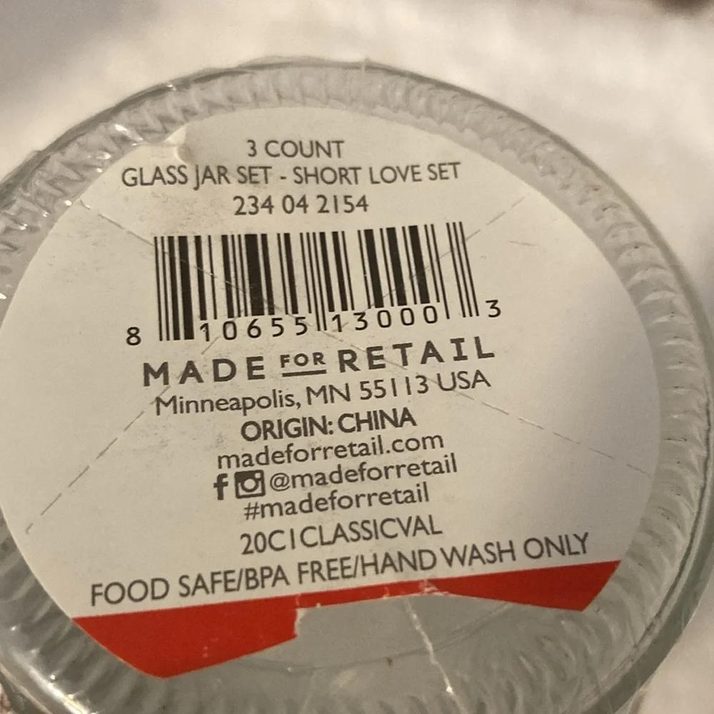 Target BP Baked With Love Sweets Jars